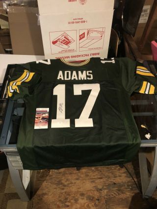 Davante Adams Green Bay Packers Signed/autographed Custom Green Jersey Jsa