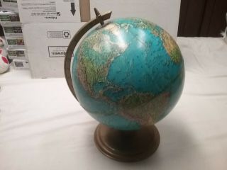 Vtg Cram Enviro - Sphere 12 " World Globe The George F Cram Company Inc Made In Usa