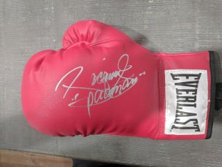 Manny Pacquiao Signed Glove Everlast Laced Cleto Reyes Autograph Autographed
