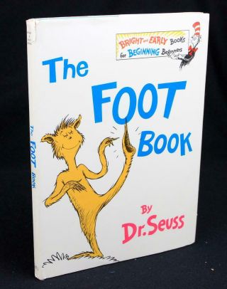 Dr.  Seuss The Foot Book 1968 Early W/vg Dj Suess Collectible Cat Hat
