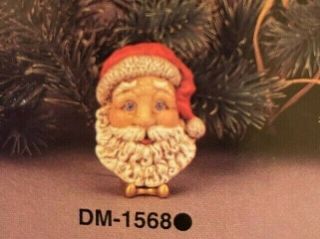 Vintage Duncan Ceramic Mold Dm - 1568 Santa Mask Ornament Gang