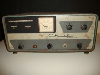 Vintage Globe Electronics Chief Deluxe Transmitter Ham Radio