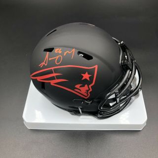 Sony Michel Signed Autographed Ne Patriots Eclipse Mini Helmet Beckett Nfl
