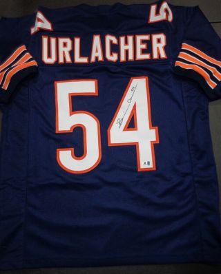Brian Urlacher Chicago Bears Autographed Custom Football Style Jersey Size Xl