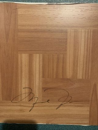 Nba Chicago Bulls Michael Jordan Signed Autographed Floor Tile With