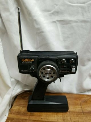 Vintage Futaba Magnum Jr.  Junior Fp - T2pka Radio Control - Powers On 75.  430mhz