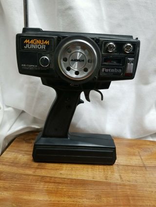 Vintage Futaba Magnum Jr.  Junior FP - T2PKA Radio Control - Powers On 75.  430MHz 2