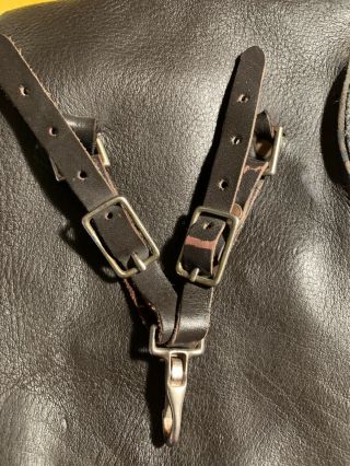 Vintage Gorgeous Brown Leather English Horse Saddlebag Or Hip Bag 3