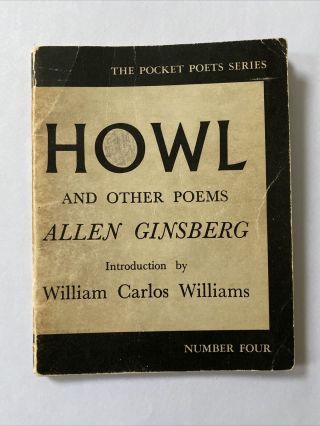 Allen Ginsberg Howl And Other Poems - 1958 6th Printing - Lawrence Ferlinghetti