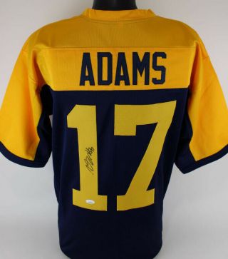 Davante Adams Signed/autographed Green Bay Packers Jersey (jsa) Gold/blue Colors