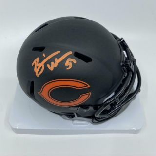 Brian Urlacher Signed Chicago Bears Eclipse Mini - Helmet