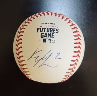Kyle Lewis Signed Auto 2018 Mlb Futures Game Baseball Romlb 2020 Roy