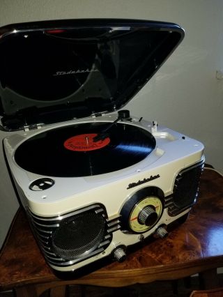 Vintage Record Player And Stereo Studebaker Retro Recordplayer