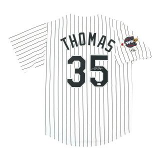 Frank Thomas Signed Chicago White Sox 2005 World Series Home Jersey Beckett