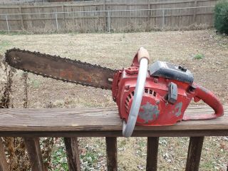 Homelite Xl Chainsaw Farm Vtg Red Wood Saw Textron Oem Tool Part Bar Chain