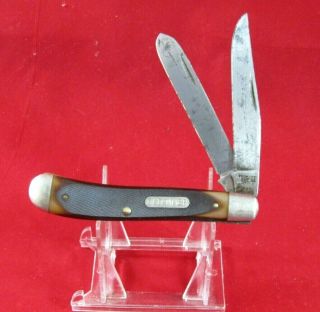 Vintage Schrade Usa 94ot Old Timer 2 - Blade Trapper Pocket Knife (p - 33)