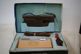 Vintage Marconi Model 2000 Six Transistor Radio W Box