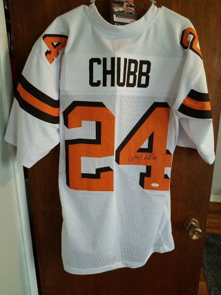 Nick Chubb Autographed Custom Cleveland Browns Jersey With Jsa
