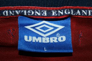 Vintage England Umbro 1997/1999 Away Jersey Shirt Camiseta Maglietta Trikot 2