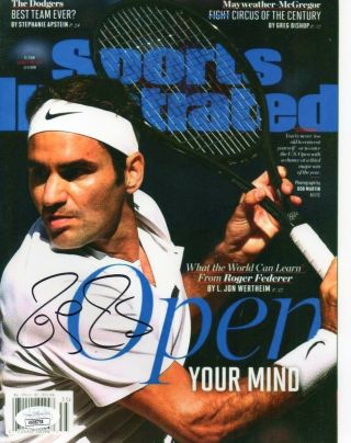 Roger Federer Signed Autographed 8x10 Photo W/ Jsa A3