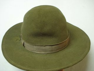 Vintage G.  W.  Alexander Reading,  Pa Official Boy Scouts Of America Bsa Felt Hat
