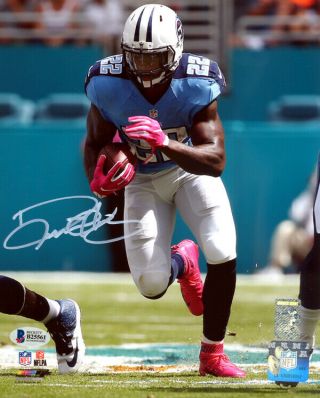 Derrick Henry Autographed Signed 8x10 Photo Tennessee Titans Beckett 115021