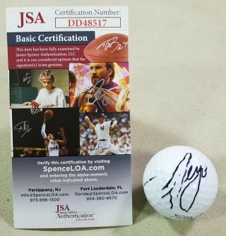 Sergio Garcia Signed Autographed Masters Logo Golf Ball Jsa