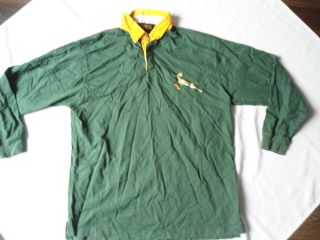 Vintage South Africa Springboks Rugby Jersey Shirt Size Large