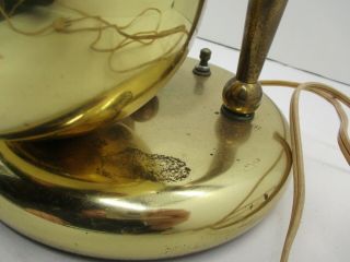 Vintage Mid Century Brass Table Lamp 3