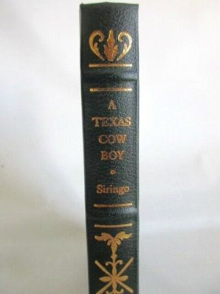 Frontier Classics Leather Bound Book,  " A Texas Cowboy ",  By Siringo