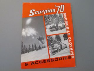 1970 Vintage Scorpion Snowmobile Clothing Brochure