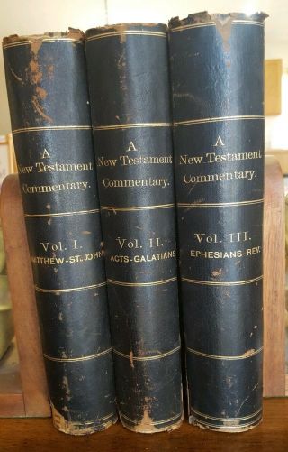 A Testament Commentary For English Readers By Charles Ellicott 1878 3 Vols
