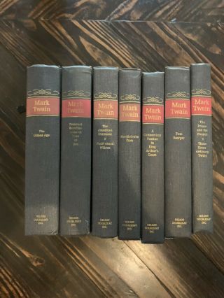 The Complete Novels Of Mark Twain,  7 - Vol Set,  Nelson Doubleday Hc Used:vg,  1960