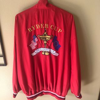 Vintage 1999 Slazenger Ryder Cup The Country Club Red Embroidered Jacket Xl