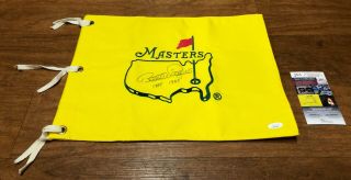 Bernhard Langer Signed Undated Augusta Masters Golf Flag Autograph Jsa