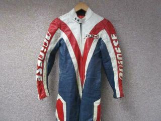 Mens Vintage Dainese Small Leather All In One Racing Suit / Ref H0731