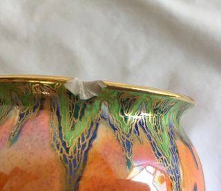 Vintage Art Deco Crown Devon Pottery Enamel Lustre Flowers Vases 3