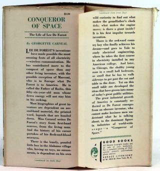 1930 A Conqueror of Space Biography of The Life and Work of Lee DeForest HC DJ 3
