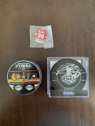 Blackhawks Patrick Kane Autographed Official Game 6 2010 Stanley Cup Final Puck