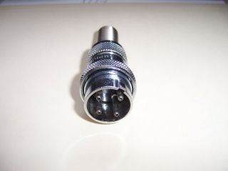 4 - Pin Male Amphenol Microphone Connector 91 - Mc4m Plug Fit Shure Ev Vintage