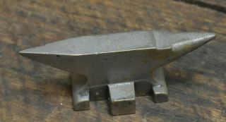 L253 - Vintage Brass Miniature Double Horn Small Jeweler’s Anvil Made 12 Oz