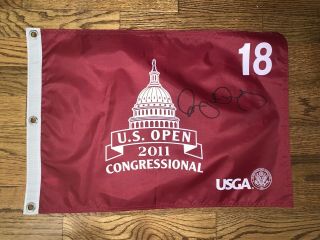 Rory Mcilroy Signed 2011 Us Open Championship 18th Pin Flag Congressional Cc