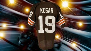 Bernie Kosar Autographed Custom Cleveland Browns Jersey Jsa Authenticated