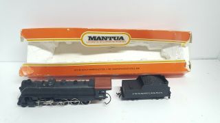 Vintage Mantua Ho Scale 312 - 20 Mikado Pennsylvania 2 - 8 - 2 Locomotive & Tender