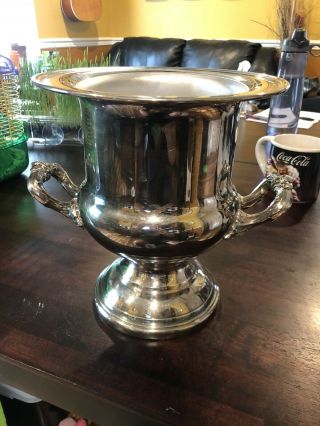 Vintage Silverplate Champagne/wine Cooler Ice Bucket