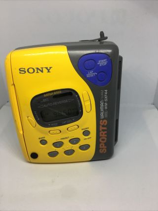 Sony Wm - Sxf44 Sports Walkman Am/fm Cassette Vintage Player Only