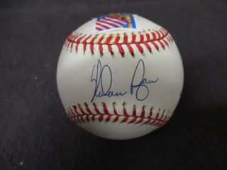 Nolan Ryan Signed Auto Autograph Oalb Baseball W/ Stamp Goldin 22/383 Bb485