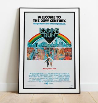 Vintage Movie Poster,  Logans Run Poster,  Vintage Movie Poster,  Sci - Fi Movie Art
