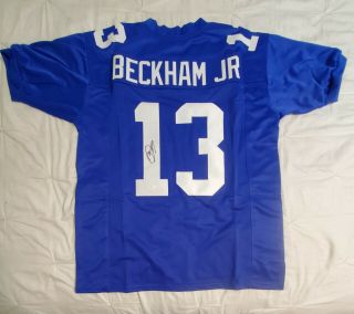 York Giants Odell Beckham Jr Signed Auto Custom Football Jersey Jsa