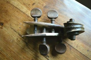 Vintage Cello Head With Pegs,  3/4 Size,  Useful For Restoration Project